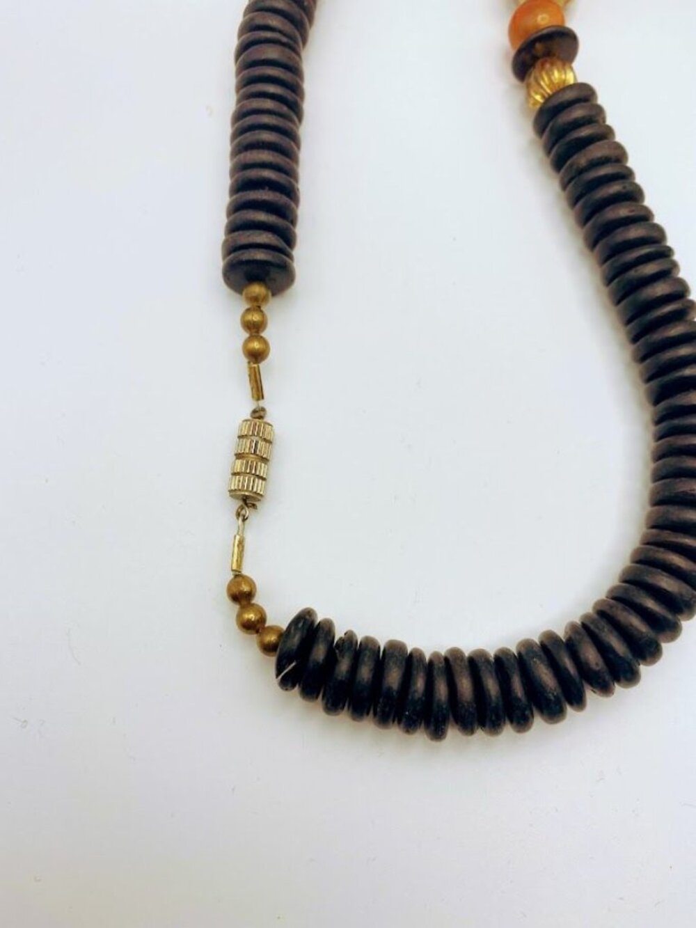 Lee Sands Coral and Onyx Inlaid Mosaic Lion Pendant Necklace - Picture 5 of 8
